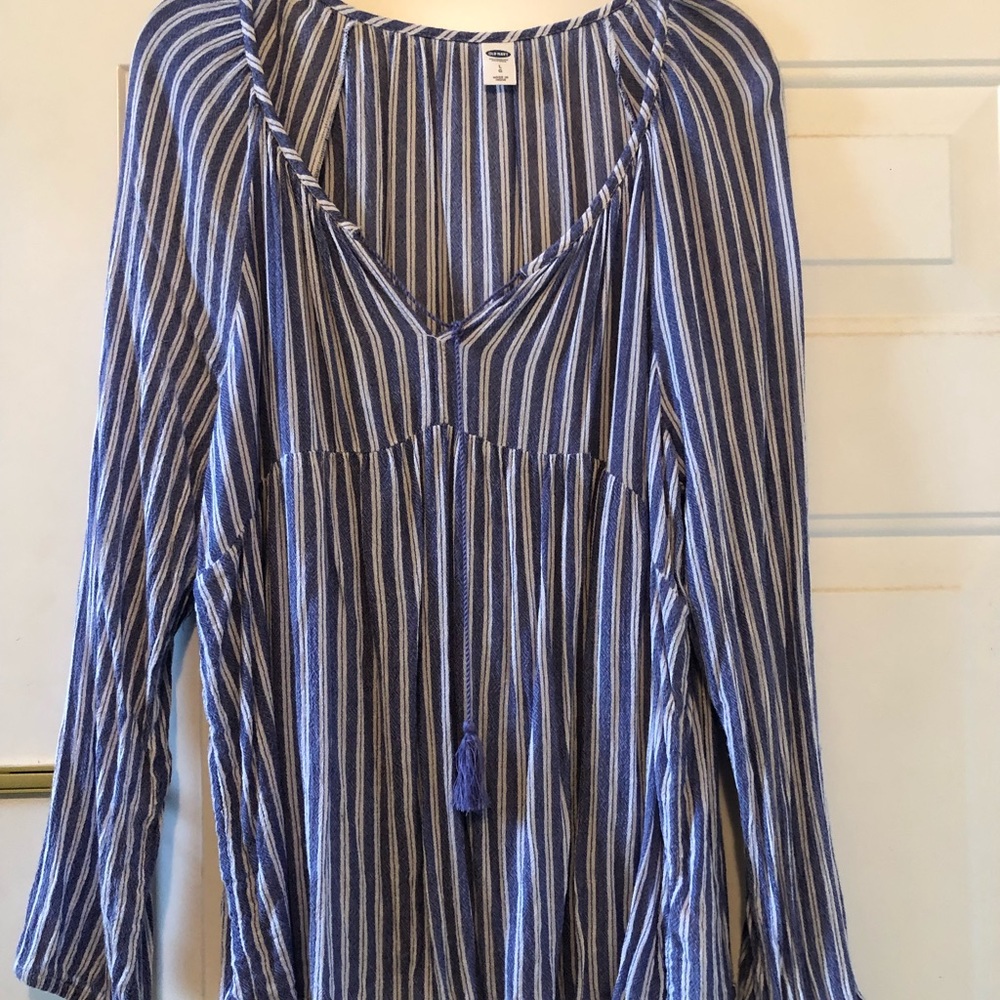 Stripe L/S blouse